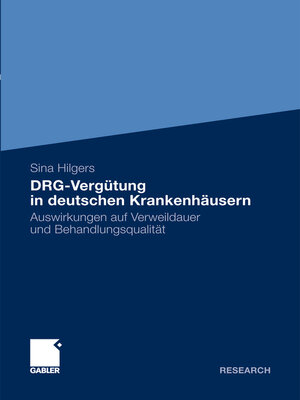 cover image of DRG-Vergütung in deutschen Krankenhäusern